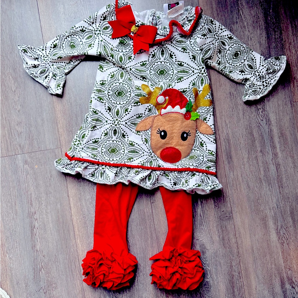 Matching Christmas Outfit- Counting Daisies & BeGirl